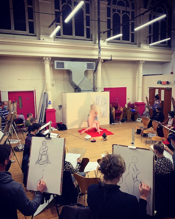 Life drawing class