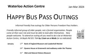 Happy Bus Pass Outings 2024