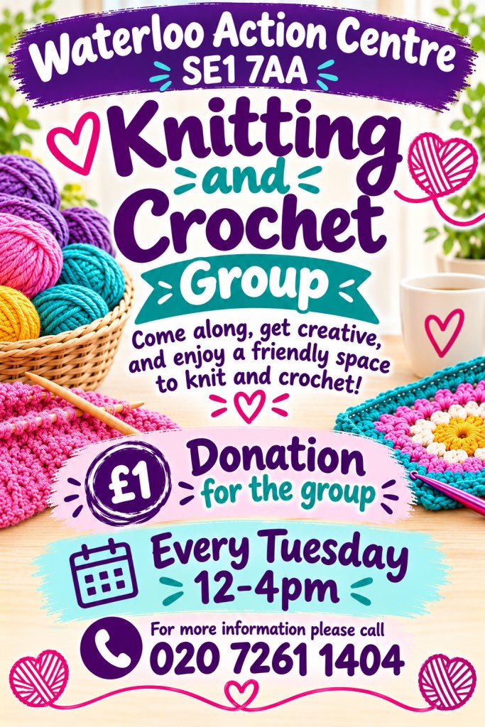 Knitting and crochet at WAC